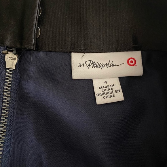 3.1 Phillip Lim Navy Blue Asymmetrical Skirt - Picture 4 of 9